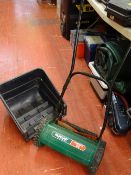 Qualcast Panther 30 manual lawnmower and grass box