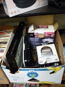 Parcel of household electrics including DVD recorder etc E/T