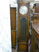 Modern oak longcase clock (one weight only)