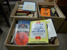 Three boxes of vintage books