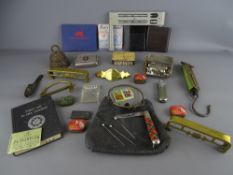 Mixed box of collectables including HMV and other gramophone needle tins, smoking memorabilia, a