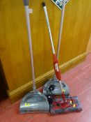 Pair of Optimus light and easy cordless sweepers and a swivel sweeper G2 E/T