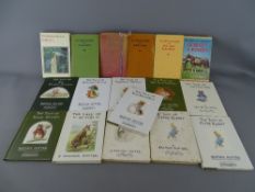 Eight Beatrix Potter F Warne & Co children's books and six observer's pocket books
