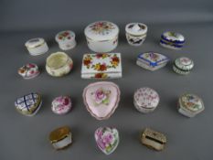 Collection of modern mainly ceramic pill boxes, various makers