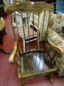 Spindleback rocking chair