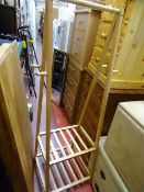 Modern light wood clothes rack