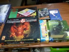 Collection of board games - Dungeons & Dragons, Monopoly, Ludo, Lord of the Rings with book etc