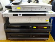 Parcel of five home entertainment units by Bush, Sony, Skybox, Hitachi and Toshiba E/T