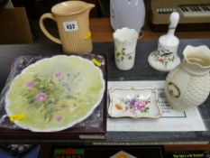 Small selection of ornaments by Derby, Aynsley, Royal Albert etc