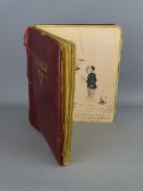 Early 1900's album of poems, rhymes, watercolours and drawings etc compiled and collected by Miss