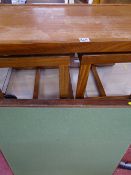 Mid Century set of three teak tables