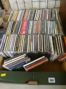 Box of music CDs, various artists