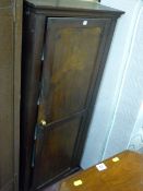 Single door storage cupboard with five interior shelves