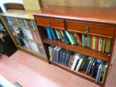 Two bookcases with quantity of books