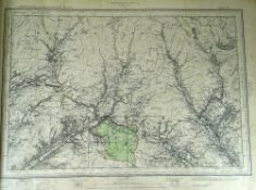 A BOUND COLLECTION OF ORDNANCE SURVEY MAPS OF VARIOUS COUNCILS IN THE SOUTH WALES AREA with