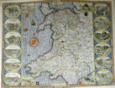 JOHN SPEED bound volume 'The Second Booke Containing The Principalitie of Wales' 1627, printed by