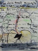 IWAN BALA watercolour and ink - a homage to Dylan Thomas' poem 'The Force That Through the Green