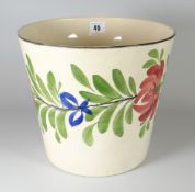 A LLANELLY POTTERY ICE BUCKET IN 'THE PERSIAN ROSE' PATTERN, 23cms high Condition Report: small chip
