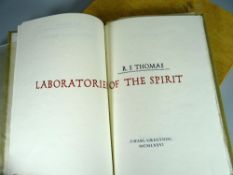 A GWASG GREGYNOG VOLUME OF LABORATORIES OF THE SPIRIT BY R S THOMAS 1976 (133/215) printed on