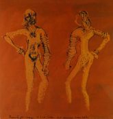 JOHN PIPER limited edition (65/200) colour print - entitled 'Indian Love Poems', with description