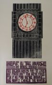 PAUL PETER PIECH unmounted limited edition (12/23) linoprint - of poem by Welsh poet Harri Webb '