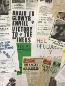A COLLECTION OF SOUTH WALES COALFIELD UK MINERS' STRIKE EPHEMERA (1984-85) including Plaid Cymru