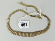 9ct gold graduated necklace, 27.3grams Condition reports provided on request by email for this