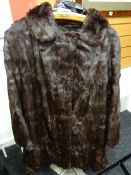 A vintage fur three-quarter coat Condition reports provided on request by email for this auction