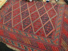 Gazak rug, 120 x 121cms Condition reports provided on request by email for this auction otherwise