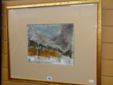 DOROTHY KIRKBRIDE watercolour - entitled 'Greek Landscape', signed, 26 x 32cms Condition reports
