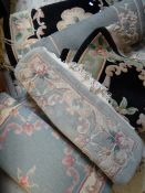 A parcel of various sized washed Chinese woollen rugs Condition reports provided on request by email