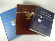 A volume of Nantgarw Porcelain and Swansea Porcelain both by W D John together with a volume of