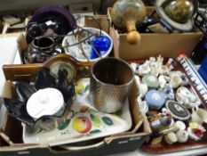 Parcel of mixed china including Portmeirion bowl, Royal Doulton figure 'The Foaming Quart',