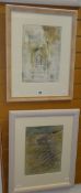 DOROTHY KIRKBRIDE two watercolours - both 33 x 24cms Condition reports provided on request by