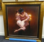HAMISH BLAKELY limited edition (38/150) print on canvas laid to board - two passionate dancers,