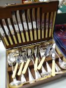 Canteen of silver plated Mappin & Webb cutlery Condition reports provided on request by email for