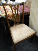 An antique Chippendale-style farmhouse chair Condition reports provided on request by email for this