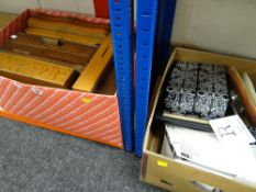 A parcel of various wooden cutlery boxes (empty), miscellaneous items including scented candles,