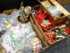 Parcel of children's collectable figures, plastic building bricks ETC Condition reports provided