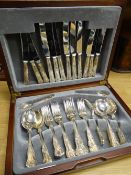 A canteen of EPNS Queens pattern cutlery Condition reports provided on request by email for this