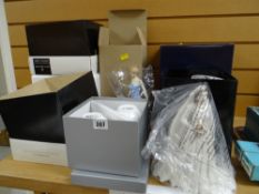 Various boxed Royal Doulton and Royal Worcester items, figurines, breakfast cups & saucers ETC