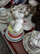 Collection of various patterned teaware, Paragon, Wedgwood, Susie Cooper Condition reports