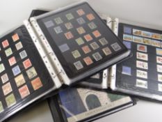 Three folders of comprehensively filled Greek postage stamps Condition reports provided on request