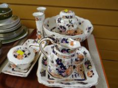 A small parcel of various Masons Ironstone Mandarin pattern china Condition reports provided on