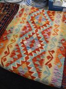Vegetable dye wool Choli Kilim runner, 194 x 60cms Condition reports provided on request by email