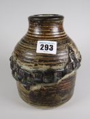Royal Copenhagen studio stoneware pottery vase by Jorgen Mogensen, 7cms high Condition reports