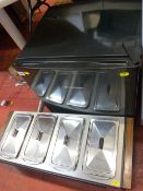 Black finished Russell Hobbs tabletop freezer, model no. RHTTFZ1 and a tabletop Ecko hostess food