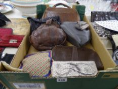 Mixed collection of vintage bags and purses