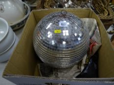 Mirrored vintage type disco ball