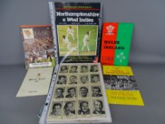 Ten various programmes for cricket, rugby union, car racing, basketball and horse racing with a